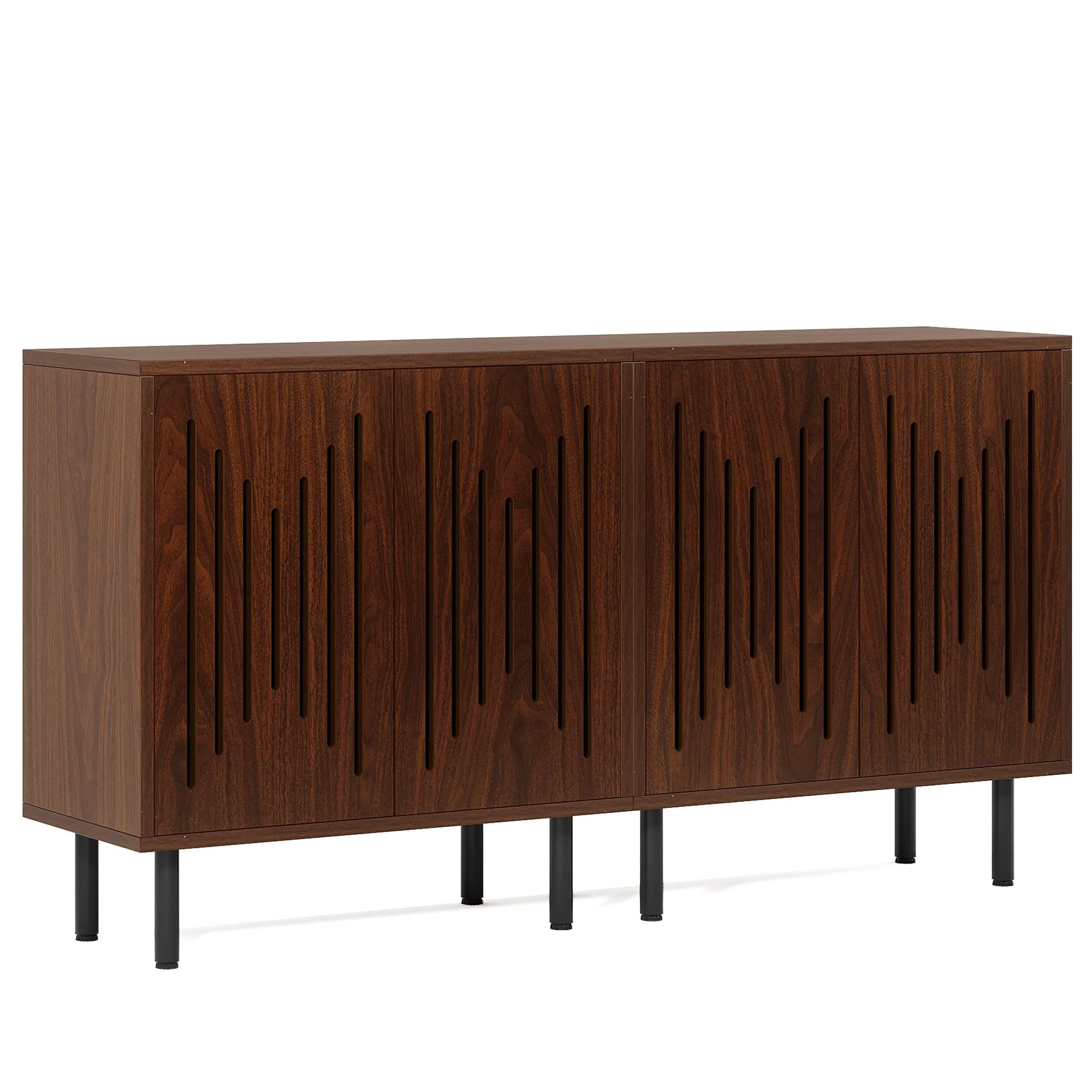 Sideboard Buffet, Set of 2 Storage Cabinet with Adjustable Shelves - Image 11