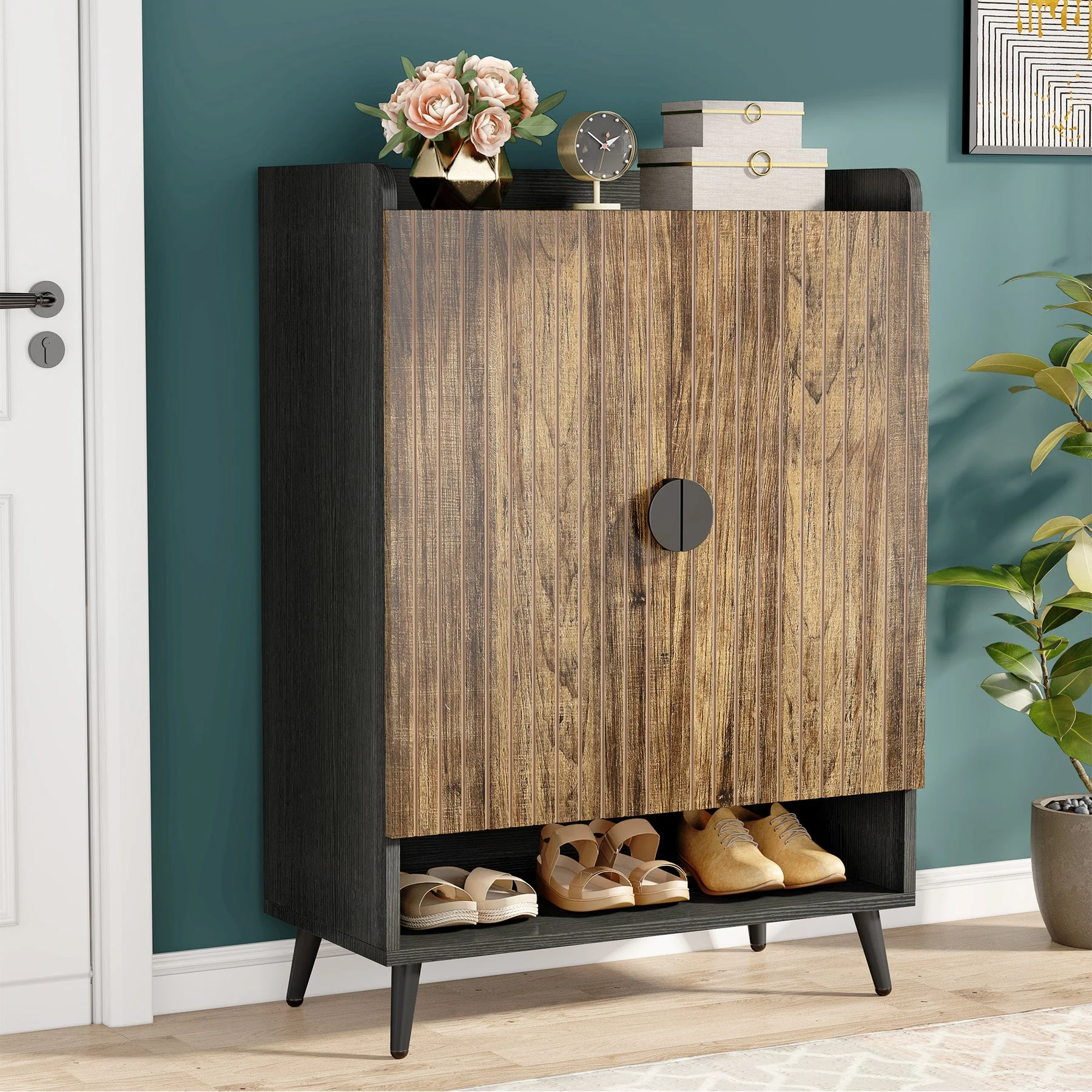 7-Tier Shoe Cabinet, Shoe Storage Organizer with Adjustable Shelves - Image 12