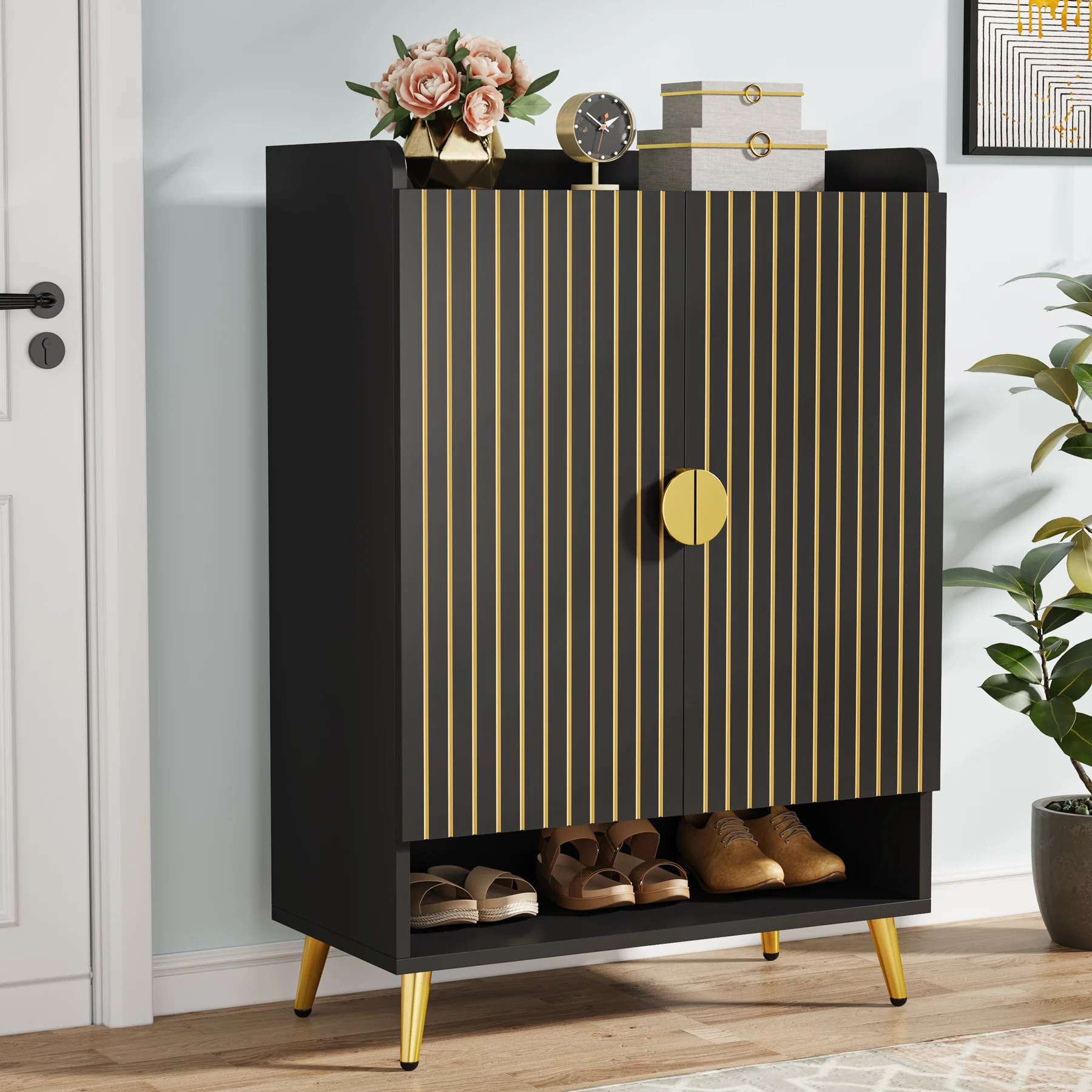 7-Tier Shoe Cabinet, Shoe Storage Organizer with Adjustable Shelves - Image 14