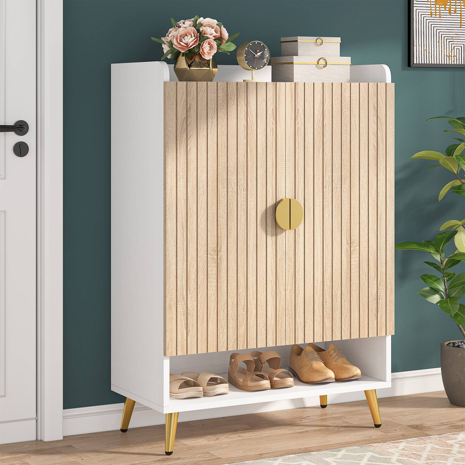 7-Tier Shoe Cabinet, Shoe Storage Organizer with Adjustable Shelves - Image 8
