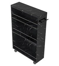 4-Tier Storage Cart, Slim Rolling Narrow Kitchen Cart for Small Place - Image 13