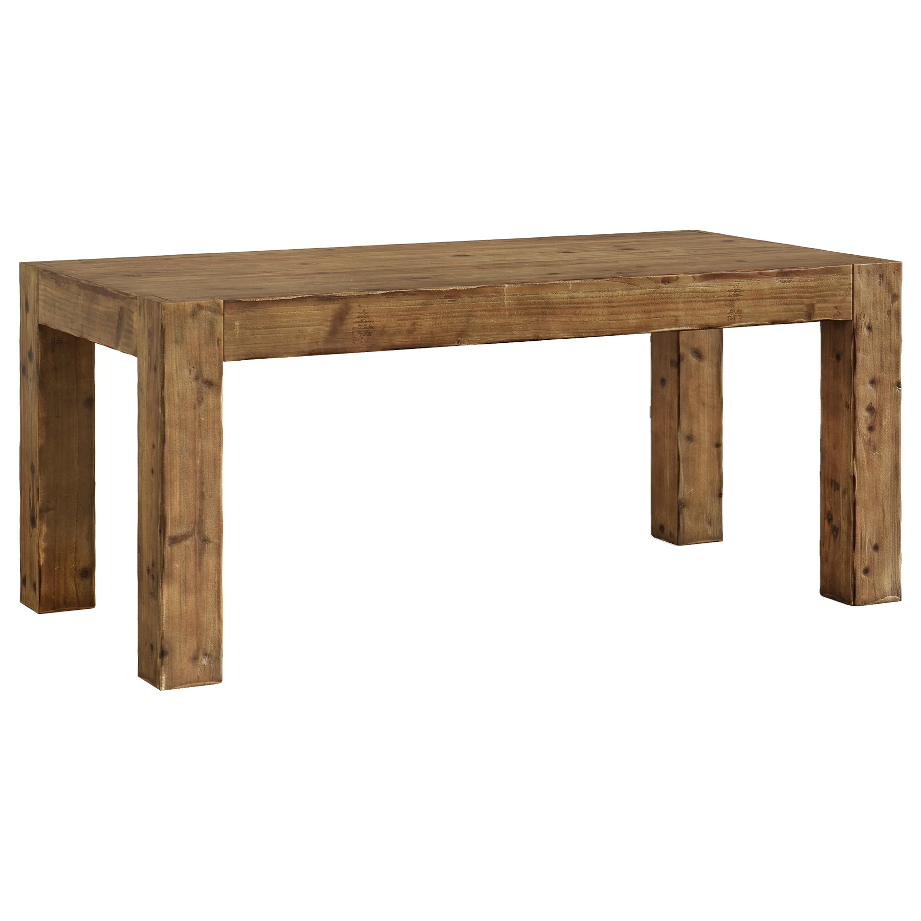 63" Dining Table, Solid Wood Dinner Kitchen Table For 4 To 6 - Image 12