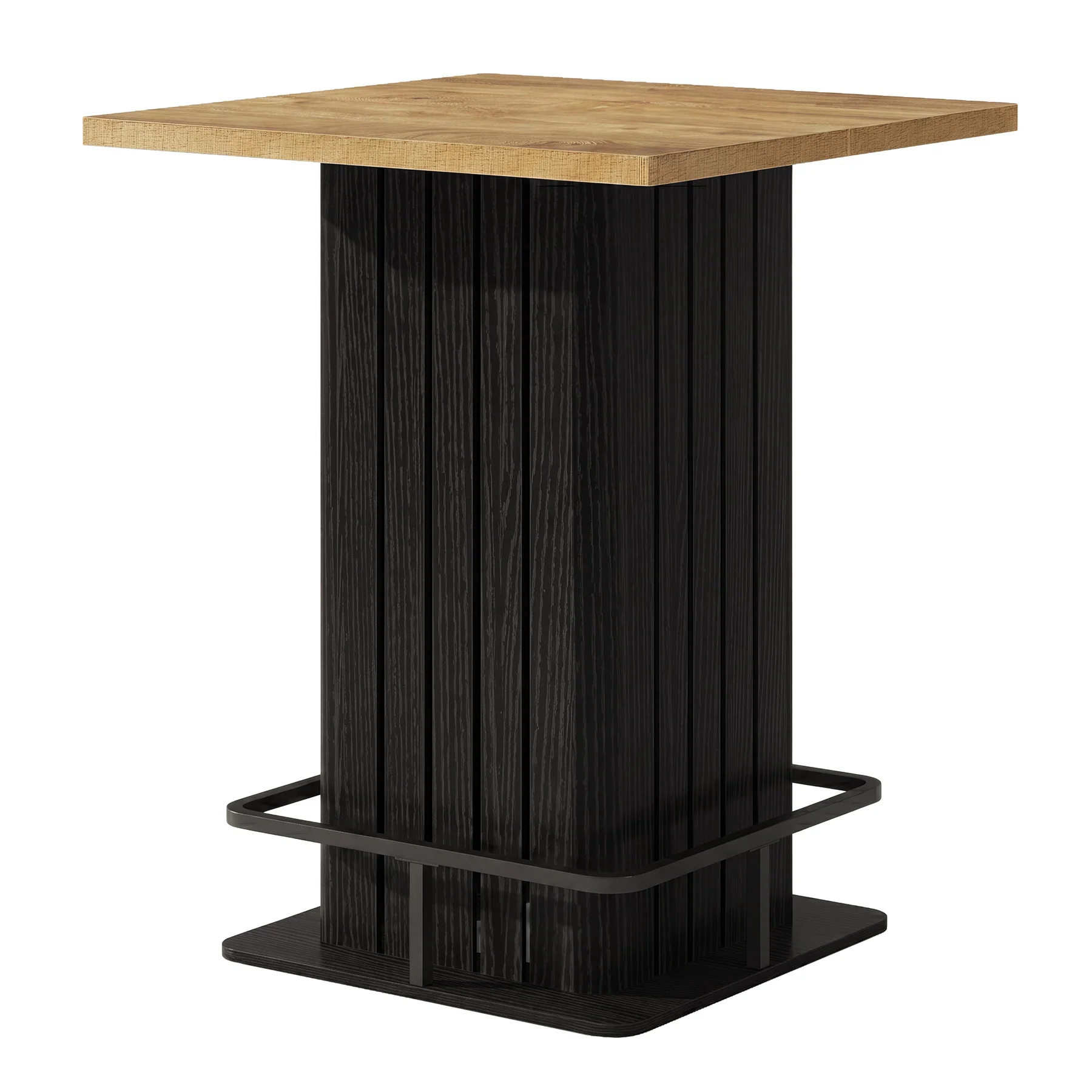 Square Bar Table for Home Kitchen, 37.8" H Counter-Height Dining Table Seats 2 - Image 8