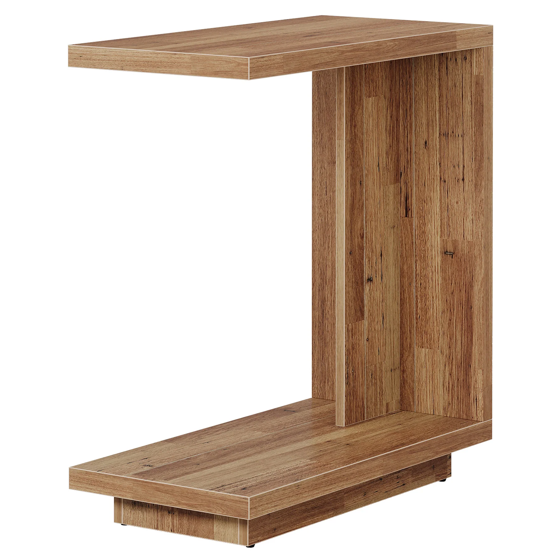 C-Shaped End Table, Wood Side Table Nightstand Bedside Table - Image 8