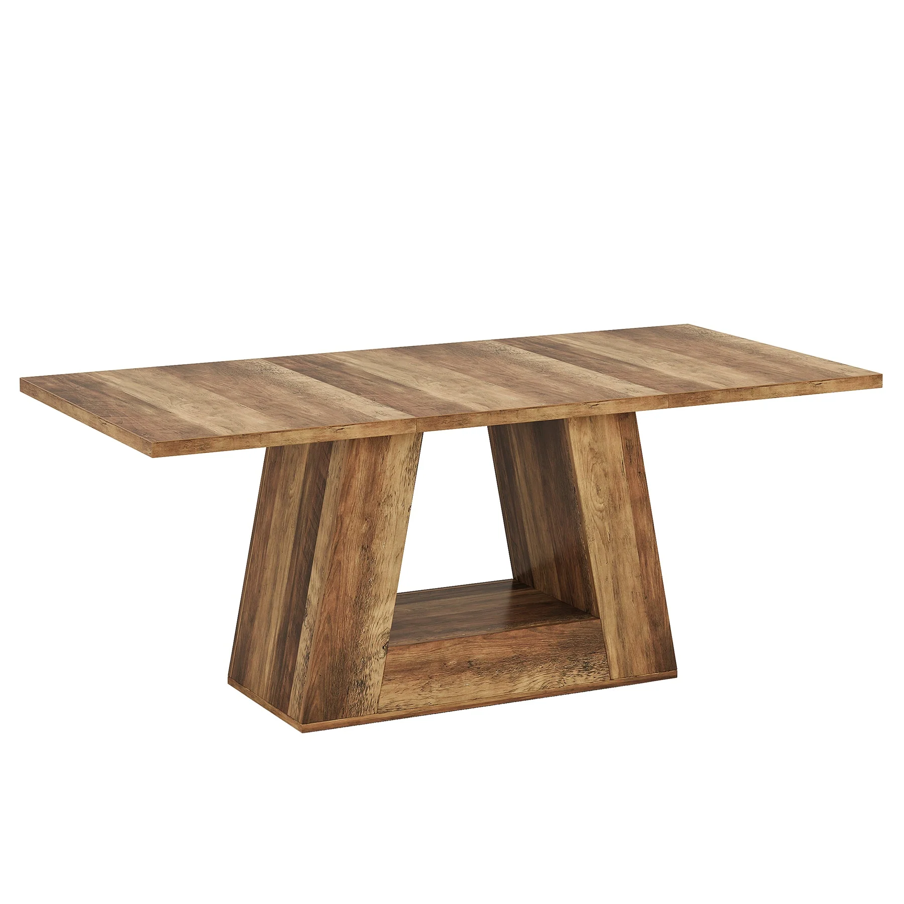 63" Wood Computer Desk, Faux Marble Executive Desk Office Desk - Image 10