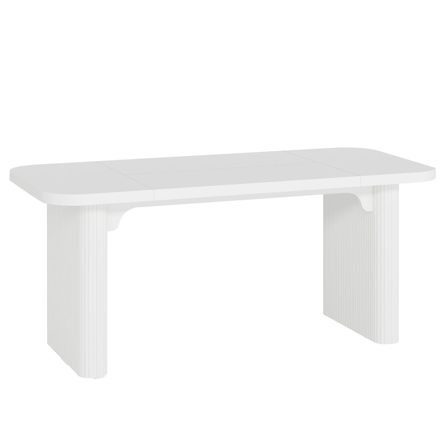 62.2" Wood Executive Desk Simple Rectangular Computer Desk Writing Table - Image 11
