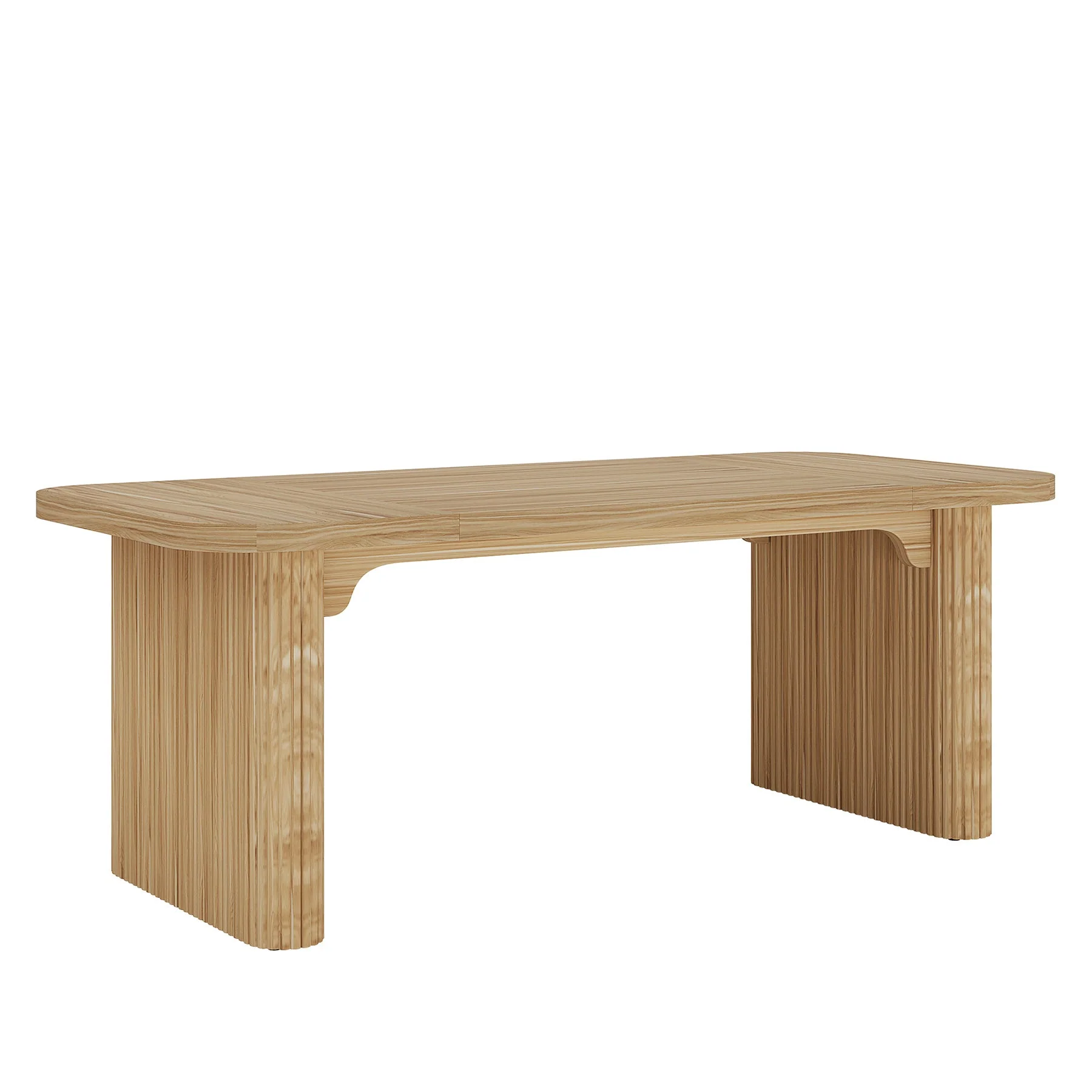 62.2" Wood Executive Desk Simple Rectangular Computer Desk Writing Table - Image 14