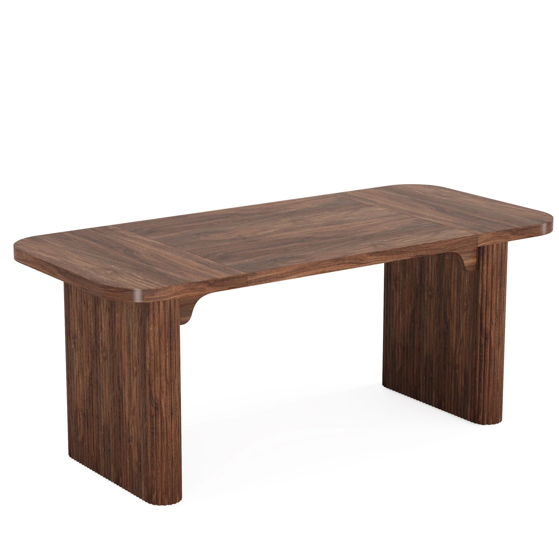 62.2" Wood Executive Desk Simple Rectangular Computer Desk Writing Table - Image 9