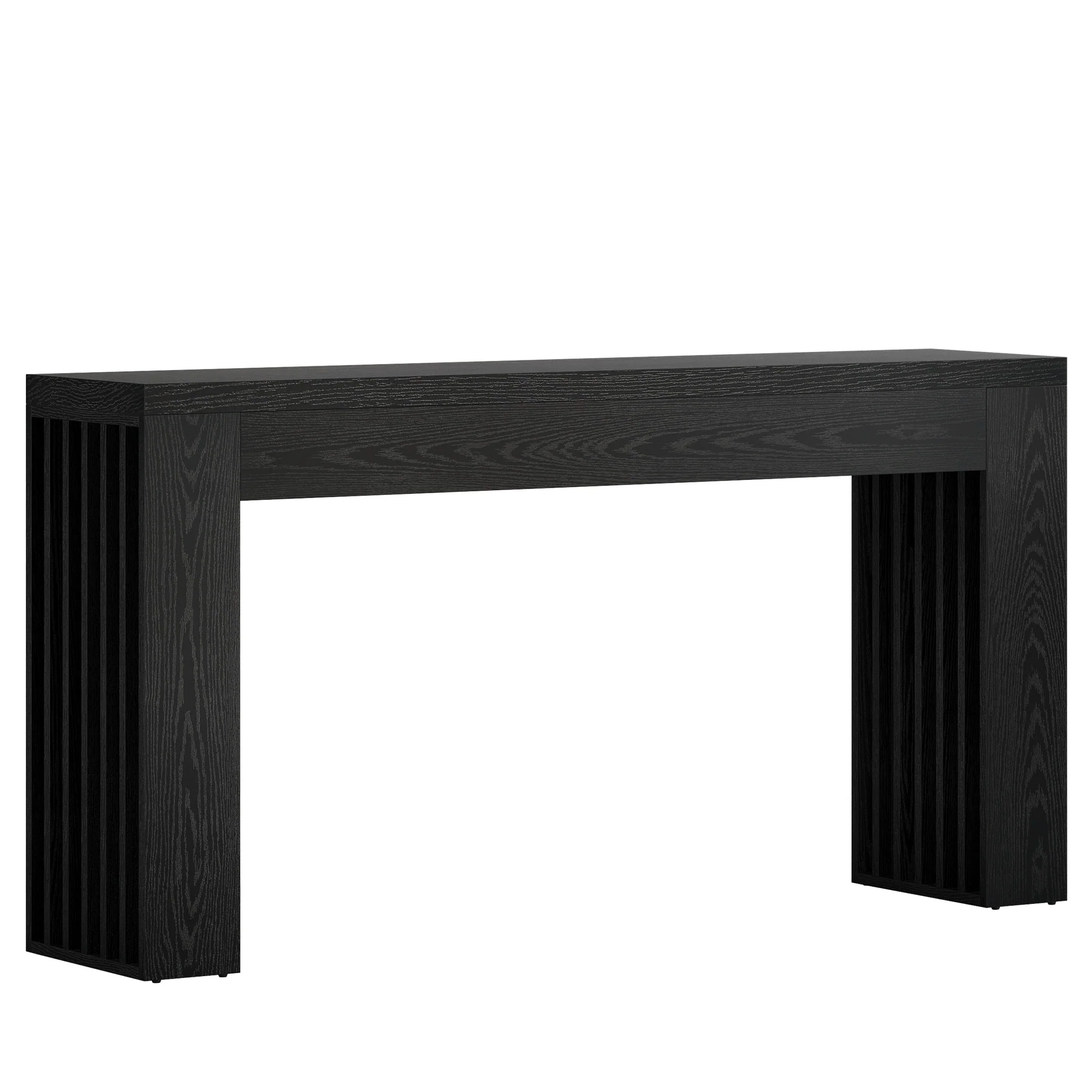 59" Console Table, Wooden Sofa Table Behind The Couch Hallway Table - Image 10