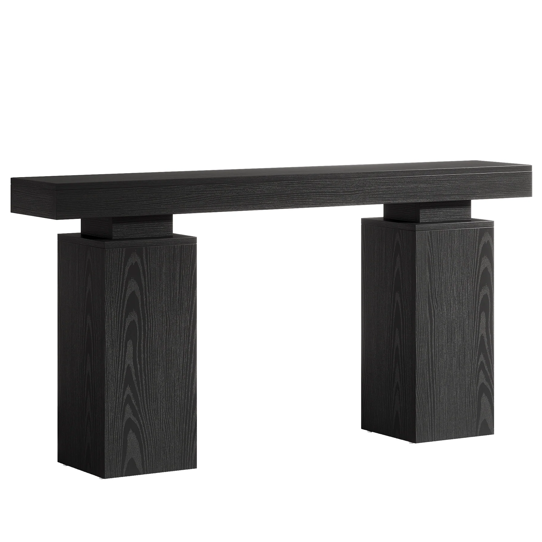 63" Console Table, Wooden Entryway Table Foyer Stand - Image 10