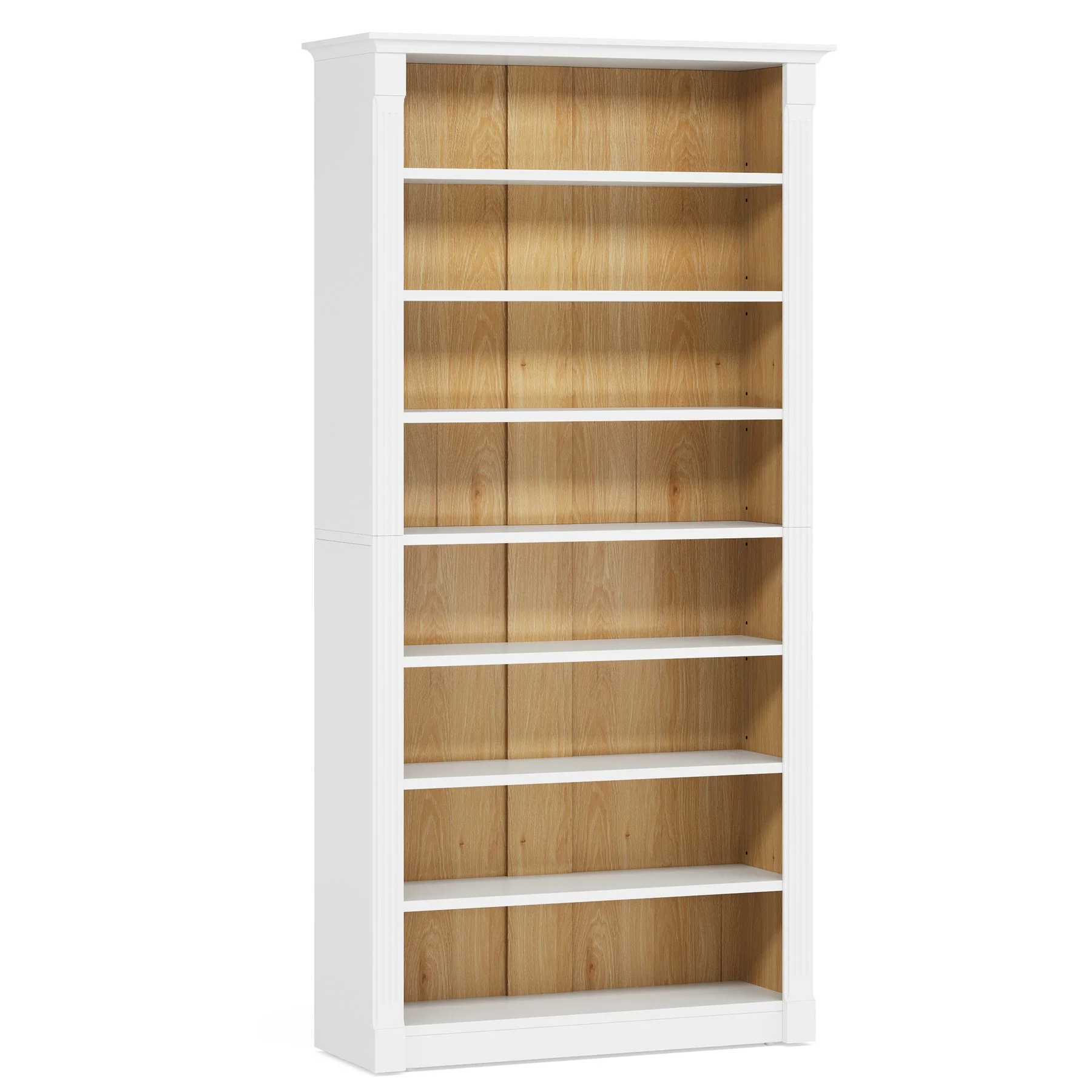 8-Tier Shoe Rack, Wooden Freestanding Shoe Storage Cabinet for 32-40 Pairs - Image 8