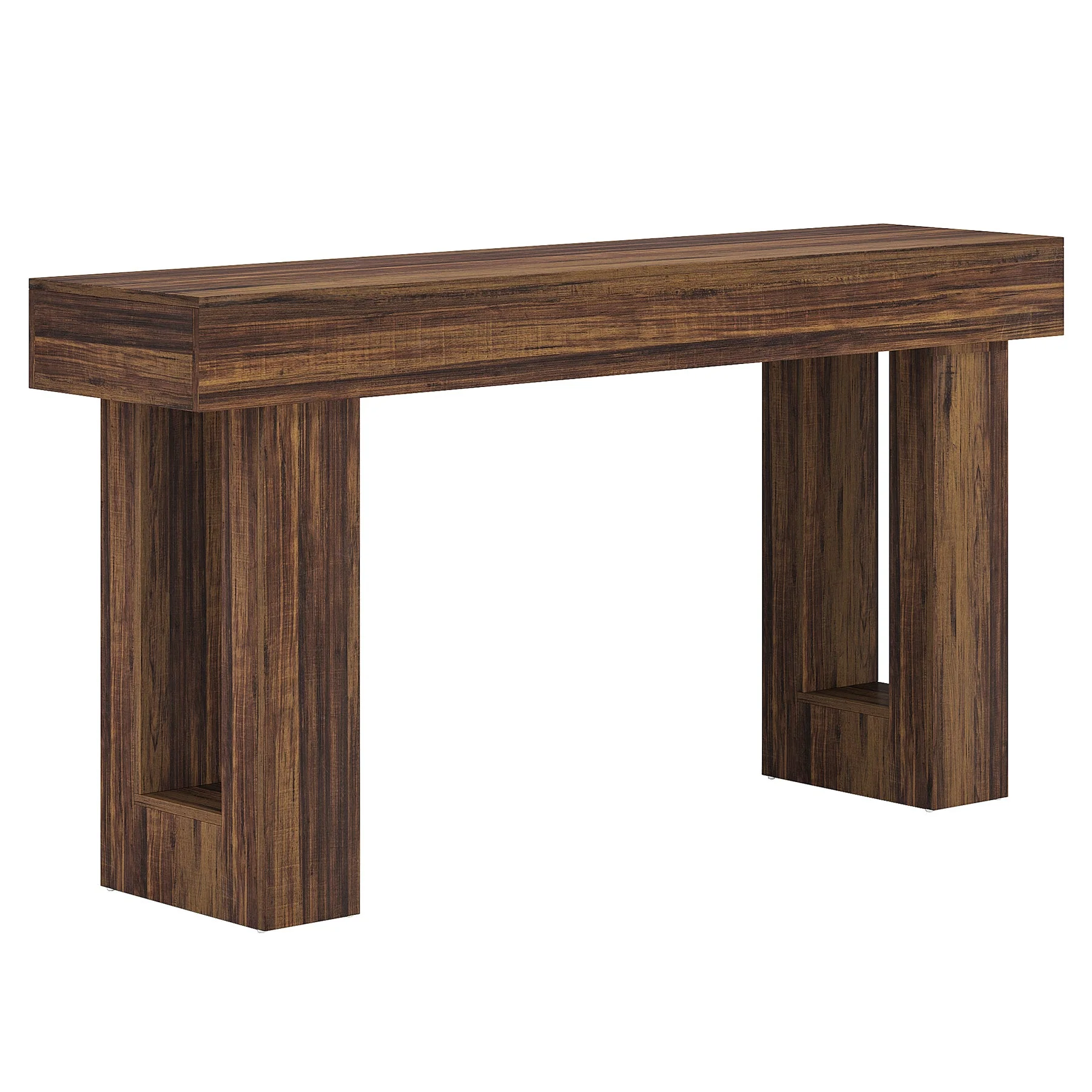 Wooden Sofa Table, 63-Inch Modern Console Table For Living Room - Image 10