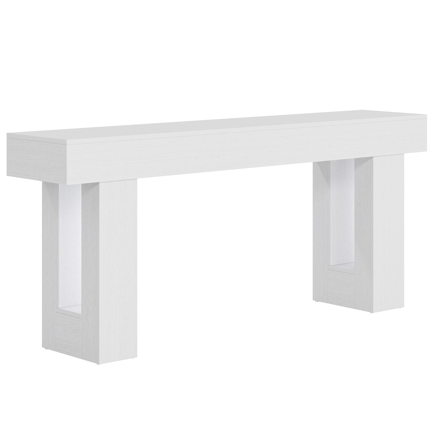 Wooden Sofa Table, 63-Inch Modern Console Table For Living Room - Image 26