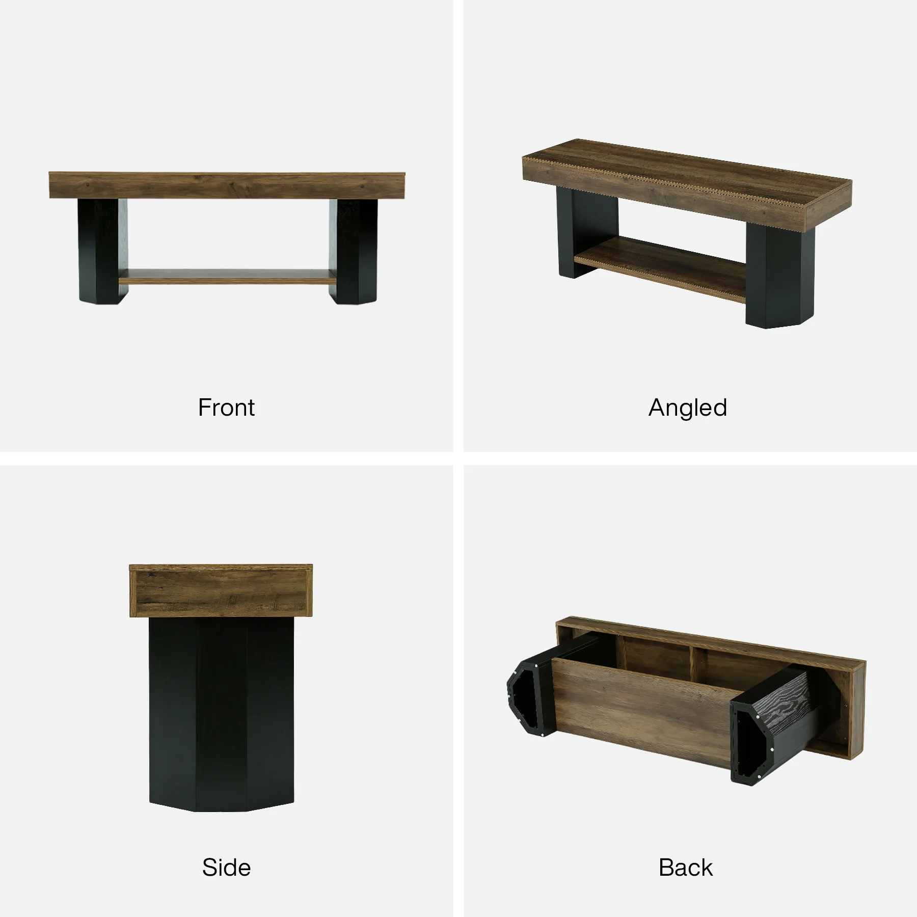 Tribesigns 63" TV Stand, Farmhouse TV Console with Shelf for Living Room - Image 11