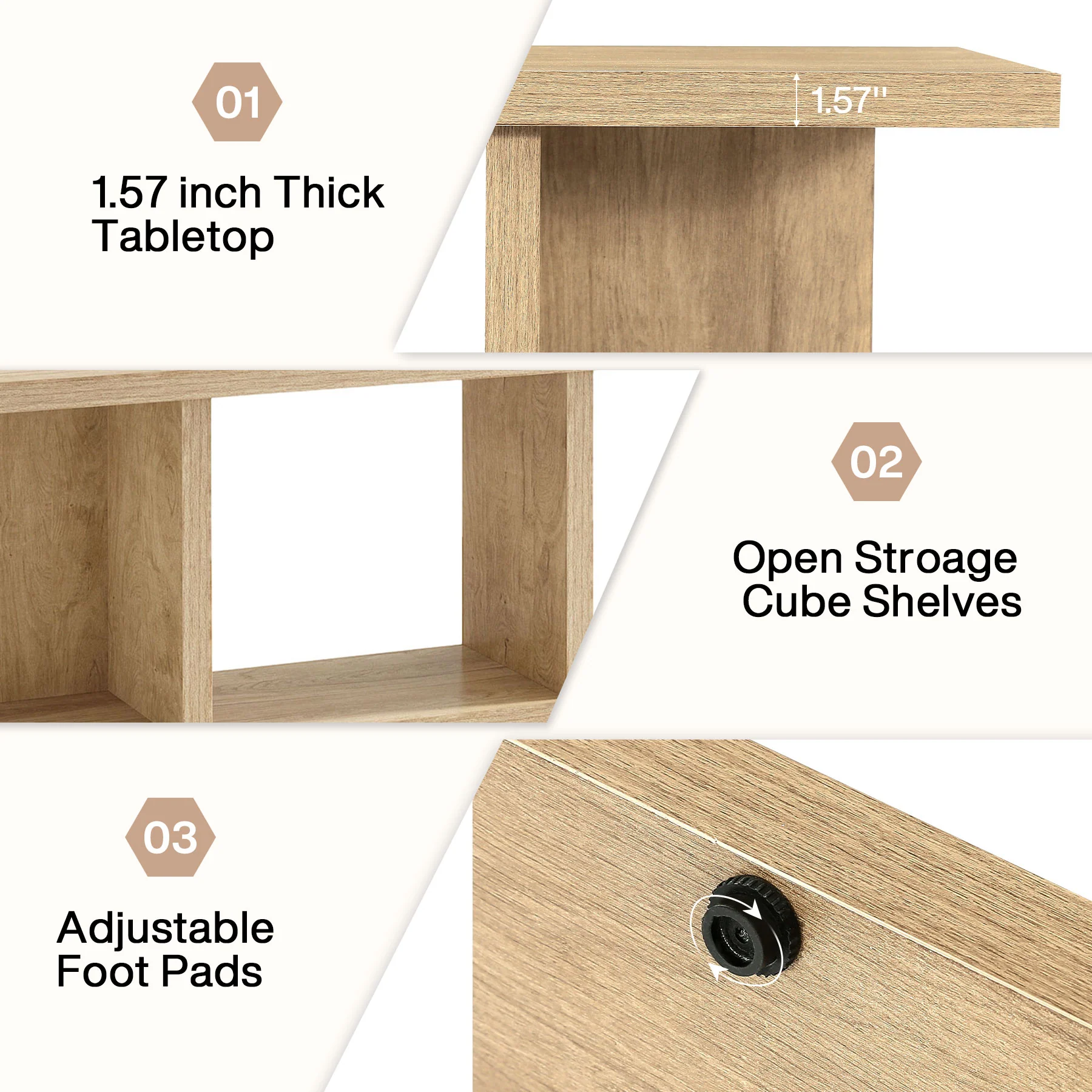 Tribesigns 70.8" TV Stand, Entertainment Center with Storage for Living Room - Image 7