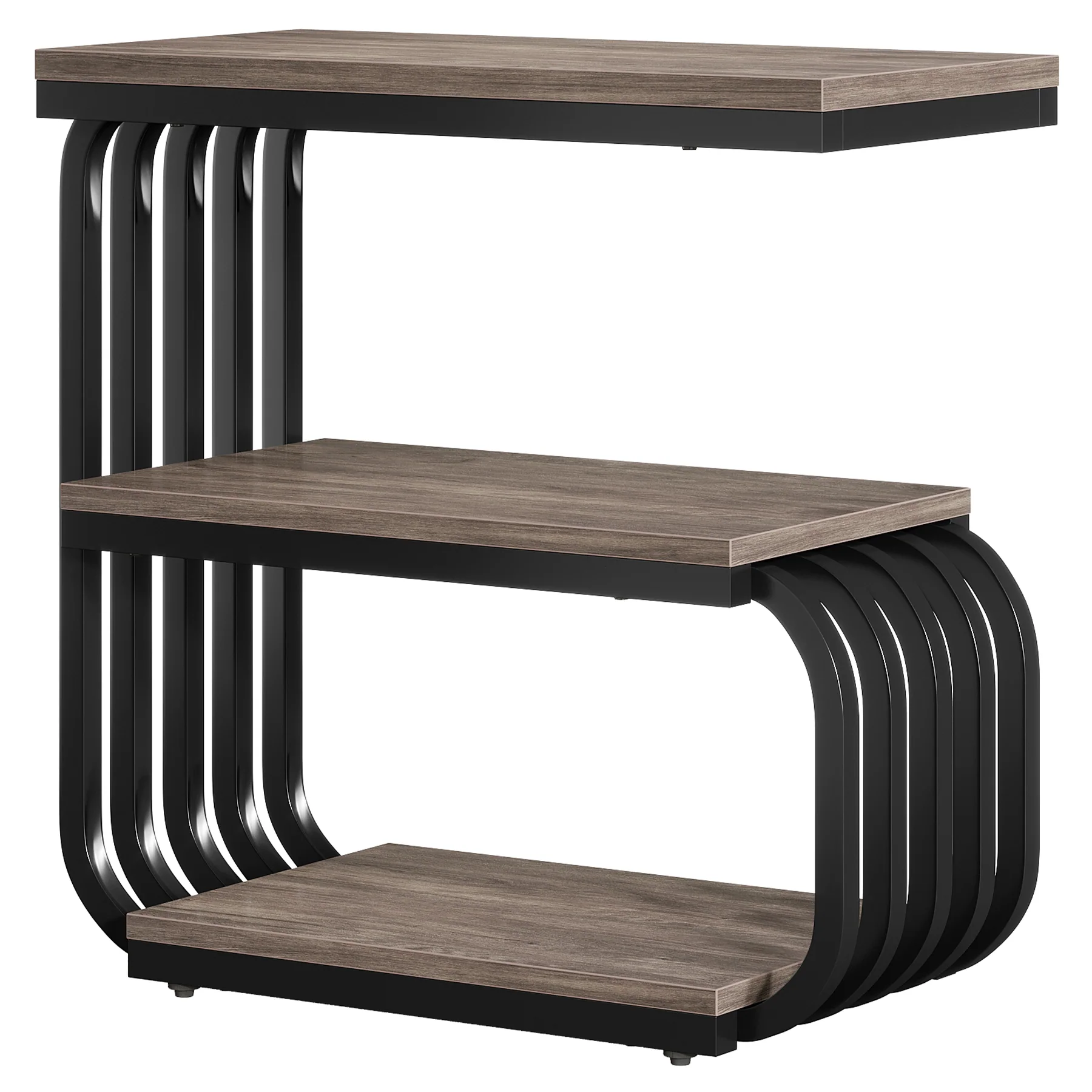 3 Tier End Table, Vintage Side or Bedside Stand for Living Room - Image 13