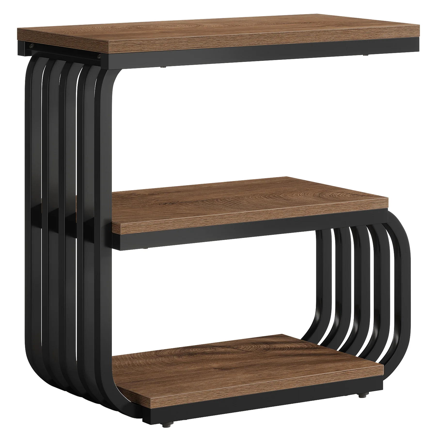 3 Tier End Table, Vintage Side or Bedside Stand for Living Room - Image 14