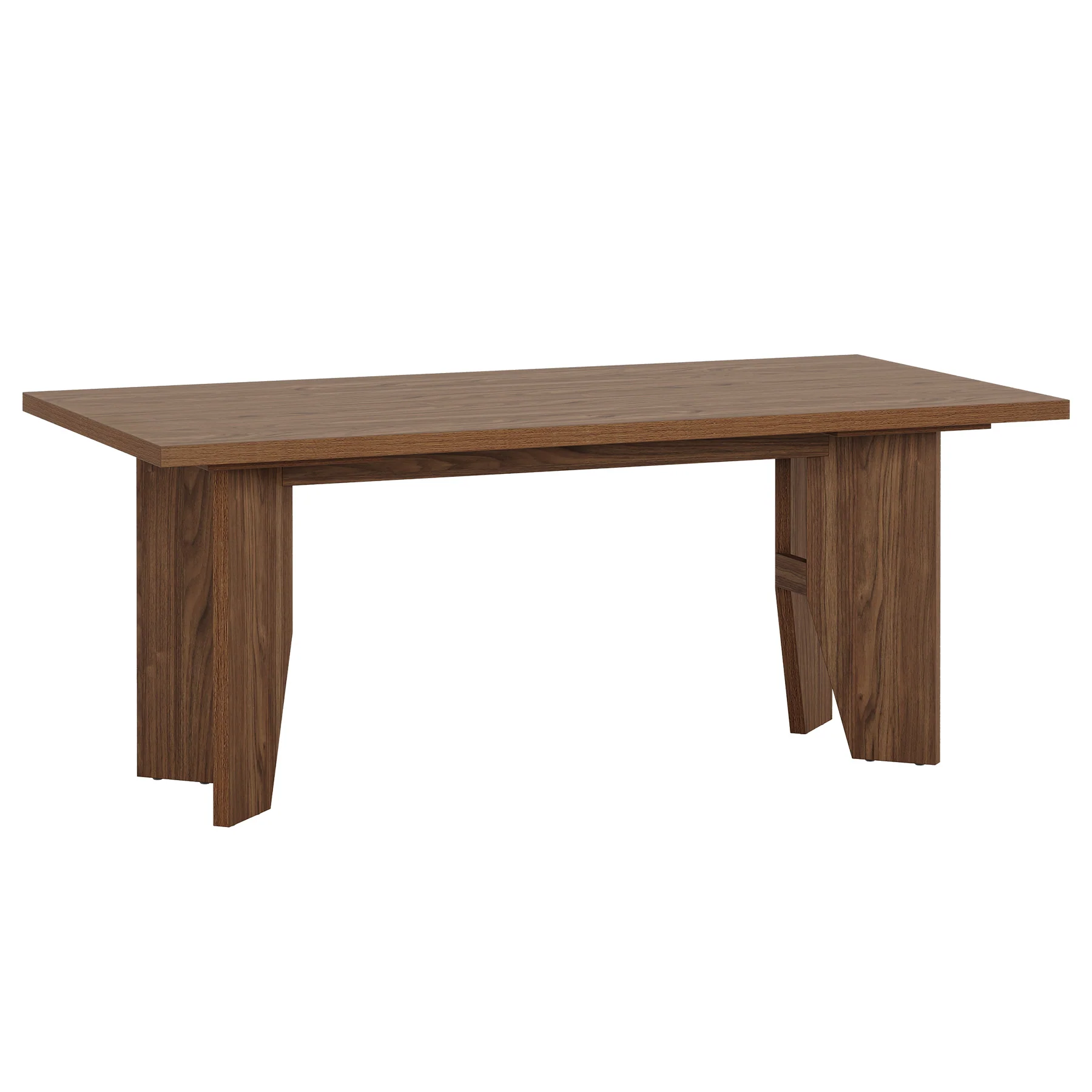 63" Executive Desk, Wooden Office Computer Desk Writing Table with Sturdy Legs - Image 7