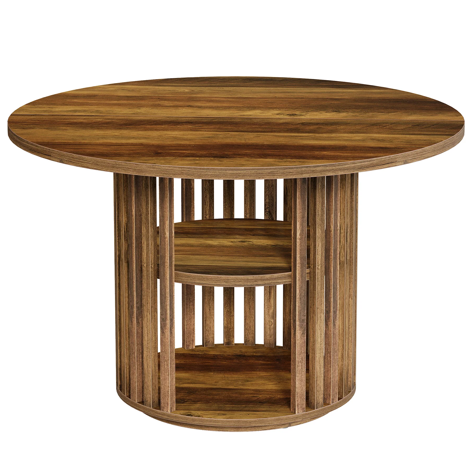 47" Round Conference Table, Wooden Small Meeting Room Table for 4 - Image 10